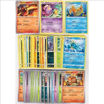 50 Different Pokemon Trading Cards w/ Charmeleon + More
