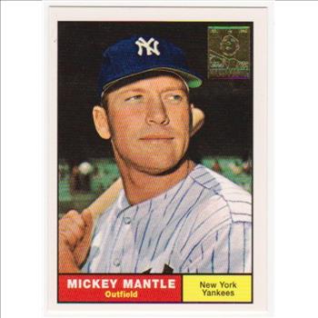 Mickey Mantle 1961 Topps #300 Commemorative Card - 1996 Topps #11 of 19 Insert Card