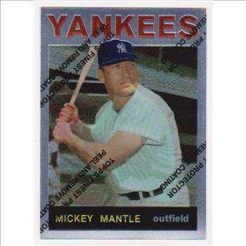 Mickey Mantle 1964 Topps Finest #50 Commemorative Card - 1996 Topps #14 of 19 Insert Card
