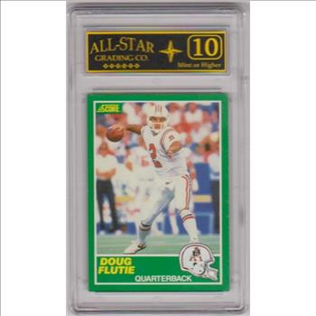 Graded 10 - Doug Flutie 1989 Score #243 Card