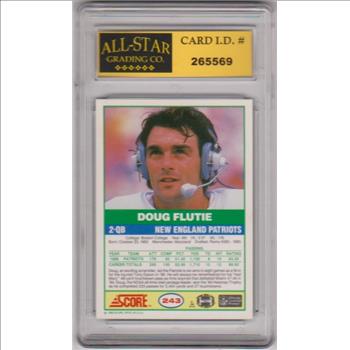 Graded 10 - Doug Flutie 1989 Score #243 Card