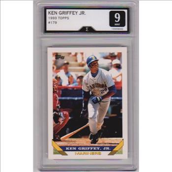 Graded Sigma Mint 9 - Ken Griffey, Jr. 1993 Topps #179 Card
