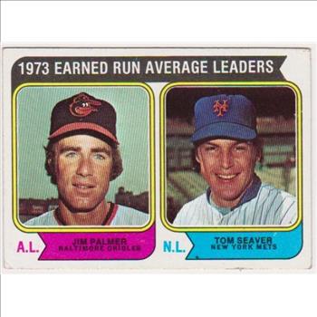 1974 Topps Jim Palmer/Tom Seaver #206 Card - HOF'ers