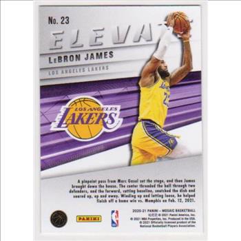 Lebron James 2020-21 Panini Mosaic #23 Card