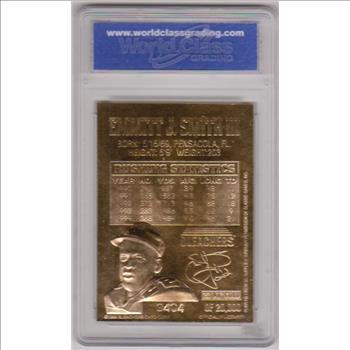 Graded Gem Mint 10 - Emmitt Smith 1995 Bleachers 23 Kt Gold Card