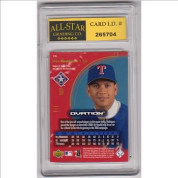 Graded 10 - Alex Rodriguez 2001 Upper Deck Ovation #15 Card