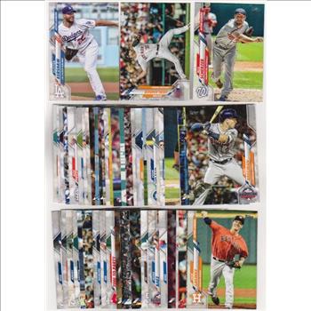 100 Different 2020 Topps Update Baseball Cards w/ Clayton Kershaw+ More