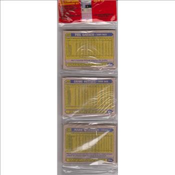 1987 Topps Baseball 49 Card Rack Pack w/ Rickey Henderson On Front