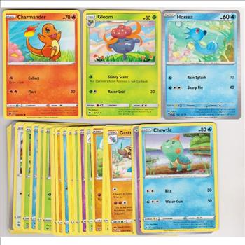 25 Different Pokemon Trading Cards w/ Charmander + More