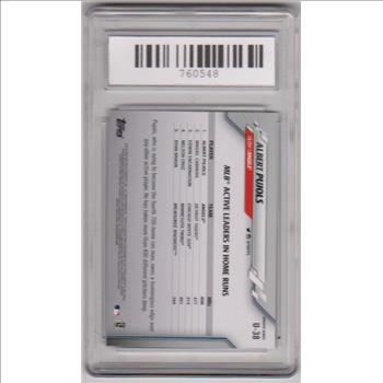 Graded Mint 9 - Albert Pujols 2020 Topps Update #U-38 Card