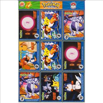 1999 Pokemon Master Trainer Collector Set Uncut 9 Card Uncut #20 Sheet w/ Jigglypuff + More