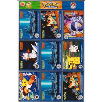 1999 Pokemon Master Trainer Collector Set Uncut 9 Card Sheet #16