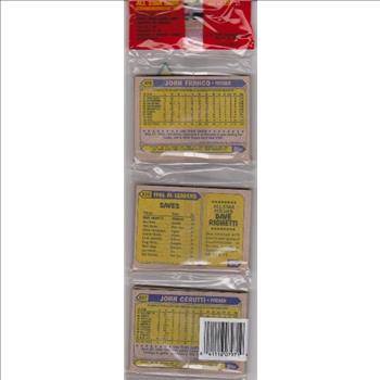 1987 Topps Baseball 49 Card Rack Pack w/ Dick Howser On Front