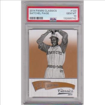 Graded PSA Gem Mint 10 - Satchel Paige 2014 Panini Classics #123 Card