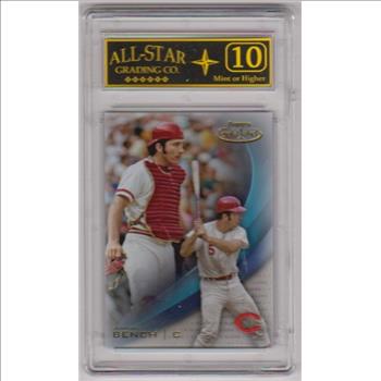 Graded 10 - Johnny Bench 2016 Topps Gold Label #5 Card
