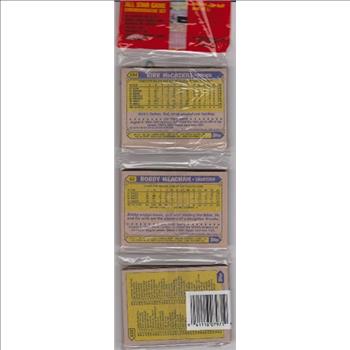 1987 Topps Baseball 49 Card Rack Pack w/ Ryne Sandberg On Front