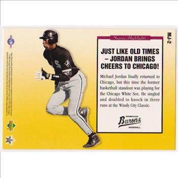 1994 Upper Deck Michael Jordan Season Highlights Jumbo #MJ-2 Card