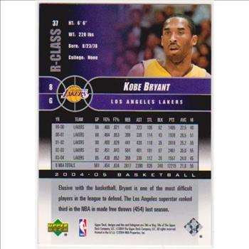 Kobe Bryant 2004-05 Upper Deck R-Class #37 Card