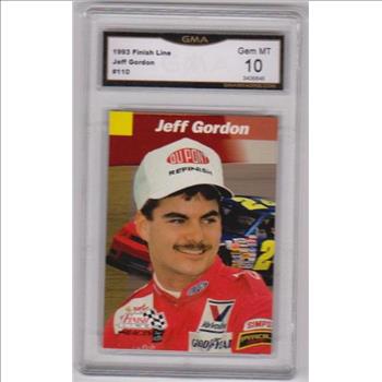Graded Gem Mint 10 - Jeff Gordon 1993 Finish Line #110 Card