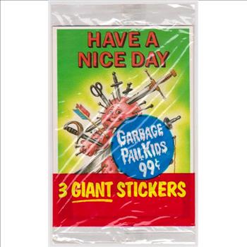 Sealed - 1986 Topps Garbage Pail Kids Giant Stickers Unopened Pack