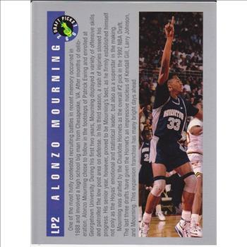 1992 Classic Alonzo Mourning LP2 8.5x11 Blowup Rookie Card - Scarce