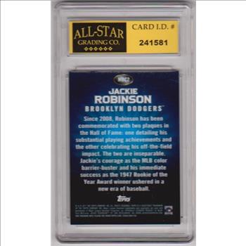 Graded 10 - Jackie Robinson 2011 Topps Value Box Chrome Refractor #MBC2 Insert Card