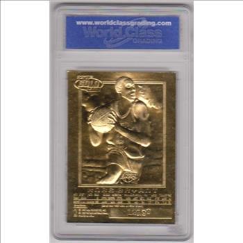 Rookie Graded Gem Mint 10 - Kobe Bryant 1996-97 Skybox EX-2000 Sky Background 23 Kt Gold Card