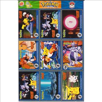 1999 Pokemon Master Trainer Collector Set Uncut 9 Card Uncut #15 Sheet