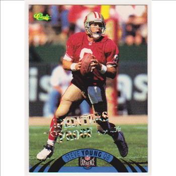 Only 499 Exist - Steve Young 1996 Classic NFL Experience Printers Proof #25 Insert Card