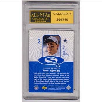Graded 10 - Troy Aikman 1998 Collector's Choice Starquest #8 Card