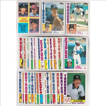 50 Different 1984 Topps Baseball Cards w/ Nolan Ryan/Steve Carlton/Gaylord Perry + More