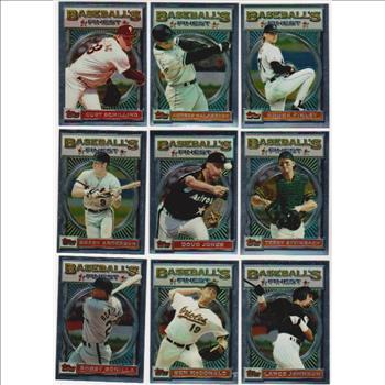 9 Different 1993 Topps Finest Cards w/ Curt Schilling + More