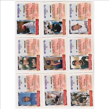 9 Different 1993 Topps Finest Cards w/ Curt Schilling + More