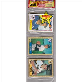 1987 Topps Baseball 49 Card Rack Pack w/ Dick Howser On Front