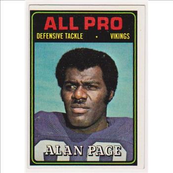 1974 Topps Alan Page #134 Card - HOFer