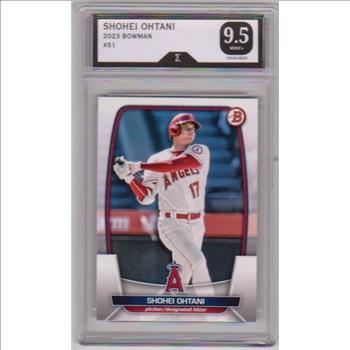Graded Sigma Mint+ 9.5 - Shohei Ohtani 2023 Bowman #51 Card