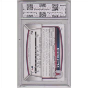 Graded Sigma Mint+ 9.5 - Shohei Ohtani 2023 Bowman #51 Card