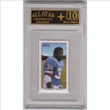Graded 10 - Earl Campbell 2011 Tri-Star Obak T212 Mini #3 Card