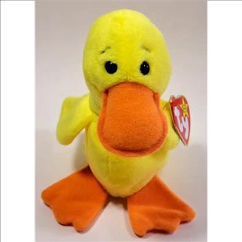 1993 Ty Beanie Baby QUACKERS THE DUCK - With Original Tags