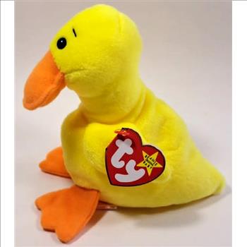 1993 Ty Beanie Baby QUACKERS THE DUCK - With Original Tags