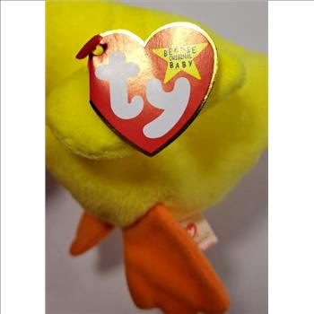 1993 Ty Beanie Baby QUACKERS THE DUCK - With Original Tags