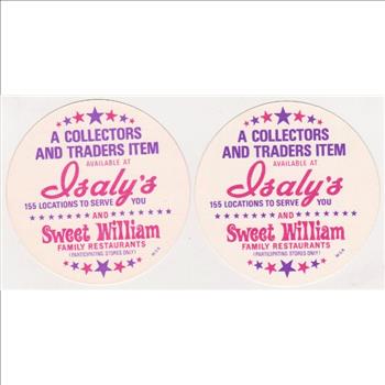1976 Isaly's Disc Johnny Bench + Frank Robinson Card Pair - HOF'ers