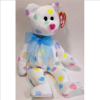 2001 Ty Beanie Baby KISSME THE VALENTINE BEAR - New With Tags