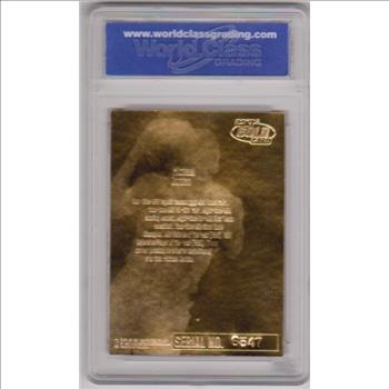 Graded Gem Mint 10 - Michael Jordan 1996-97 Fleer Ultra Starring Role Feel The Game 23 Kt Gold Card