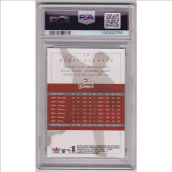 Graded PSA Gem Mint 10 - Roger Clemens 2005 Flair #29 Card