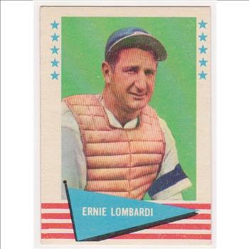 1961 Fleer Ernie Lombardi #55 Card - HOF'er