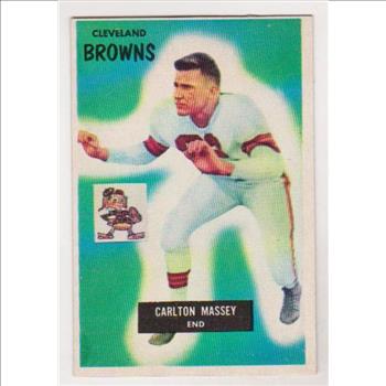1955 Bowman Football Carlton Massey #98 Card 