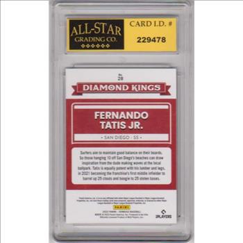 Graded 10 - Fernando Tatis Jr. 2022 Donruss Diamond Kings #28 Card