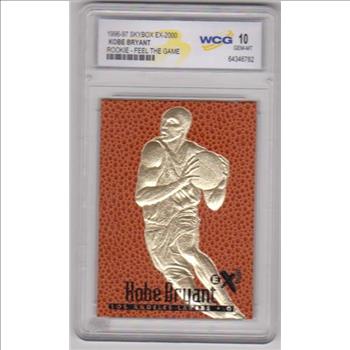 Rookie Graded Gem Mint 10 - Kobe Bryant 1996-97 Skybox EX-2000 23 Kt Gold Card