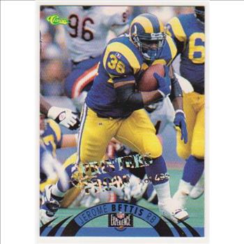 Only 499 Exist - Jerome Bettis 1995 Classic NFL Experience Printers Proof #44 Insert Card